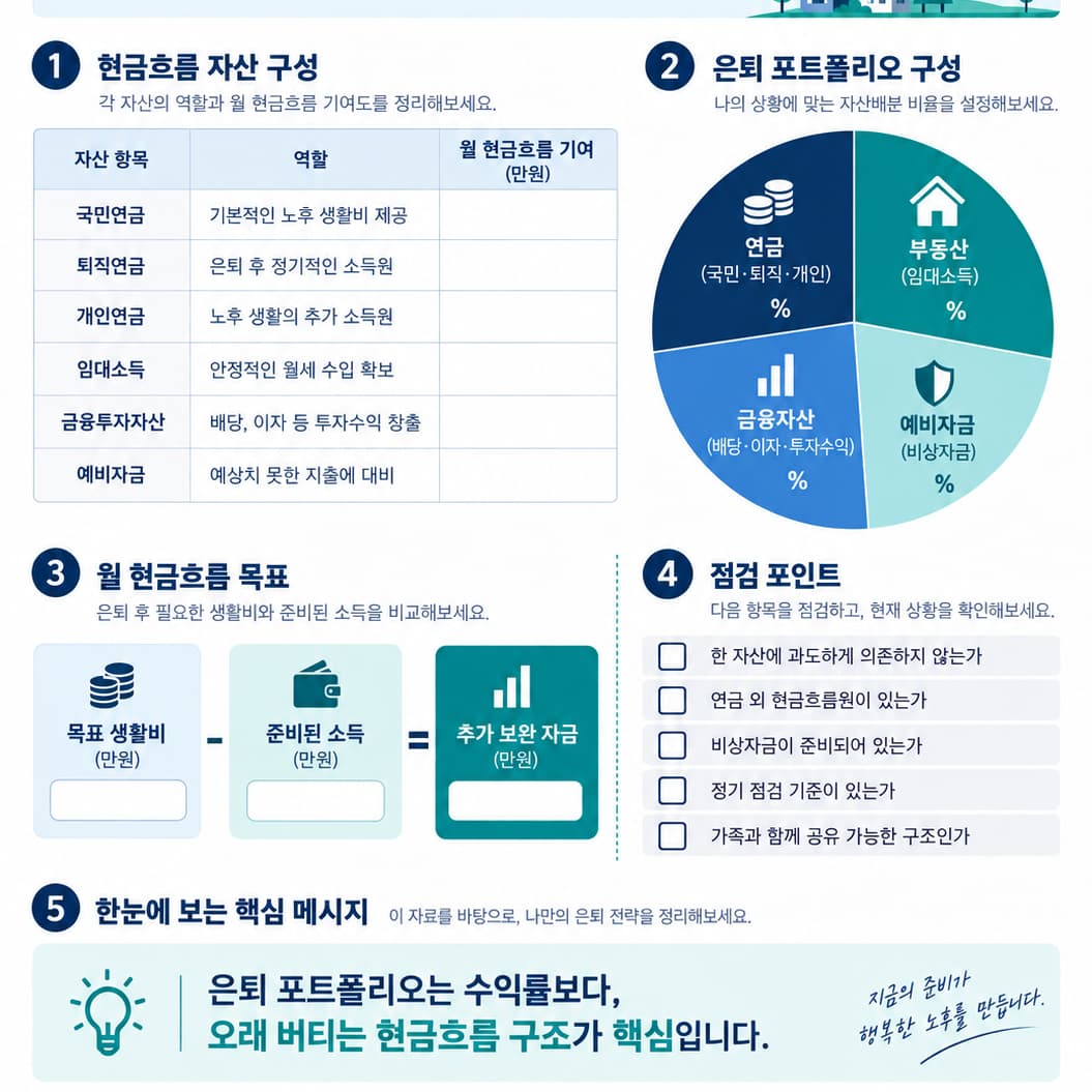 은퇴 현금흐름 포트폴리오 자료